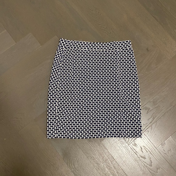 LOFT Blue Colourblock Skirt - Picture 2 of 6